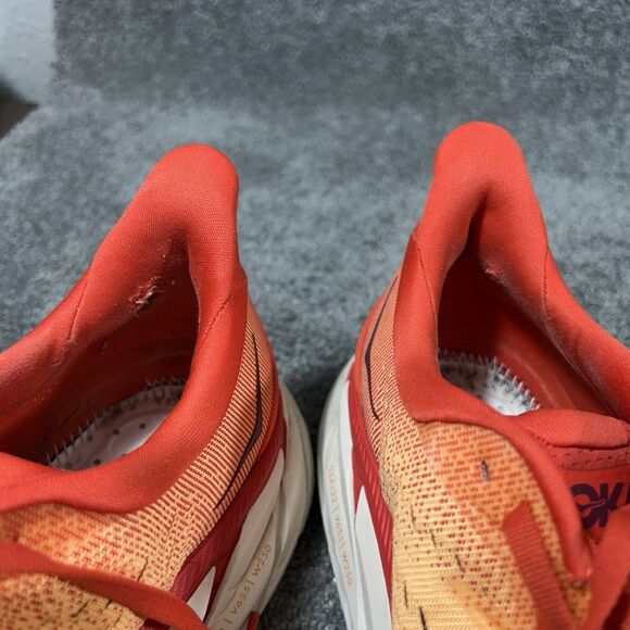 Hoka One One Clifton 8 1119393 FBOR Mens Size 11 Orange Running Shoes No Insoles - Picture 12 of 13